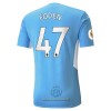 Maglia ufficiale Manchester City Phil Foden 47 Casa 2021-22 per Uomo